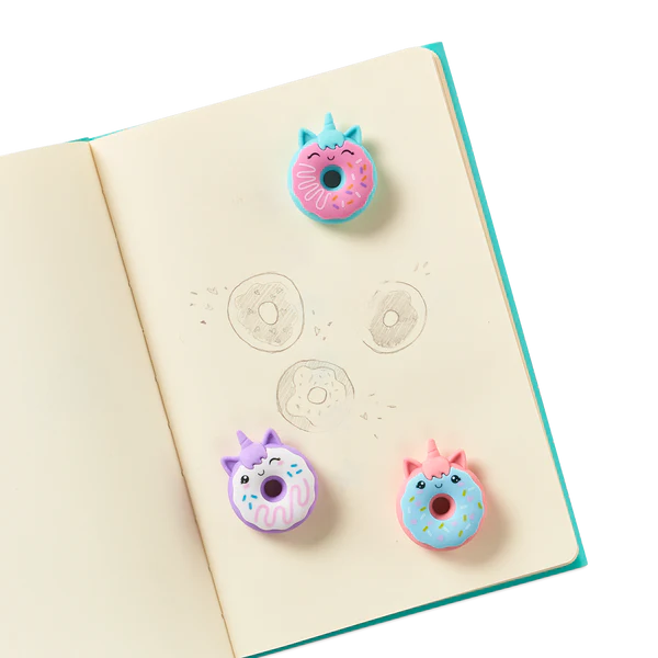 Gomas de borrar perfumadas Unicornio Donuts de Magic Bakery - Set de 3