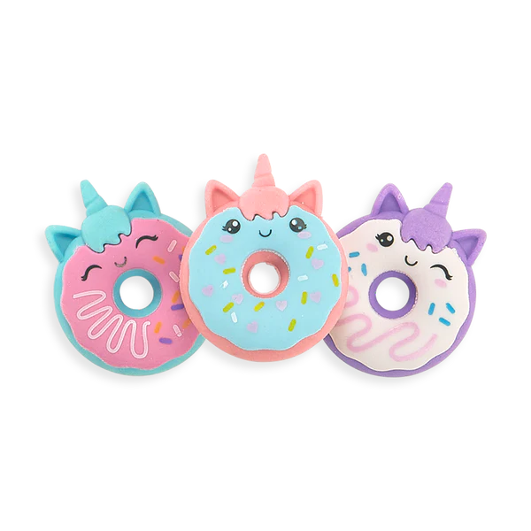 Gomas de borrar perfumadas Unicornio Donuts de Magic Bakery - Set de 3
