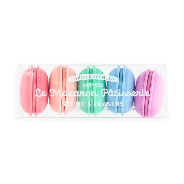 Gomas de Borrar Aromáticas Le Macaron Pâtisserie - Set de 5