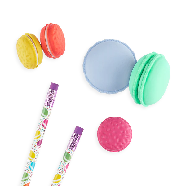 Gomas de Borrar Aromáticas Le Macaron Pâtisserie - Set de 5