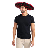 Sombrero Mexicano-Ribete Rojo Adultos