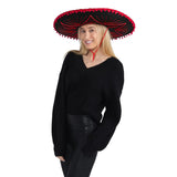 Sombrero Mexicano-Ribete Rojo Adultos