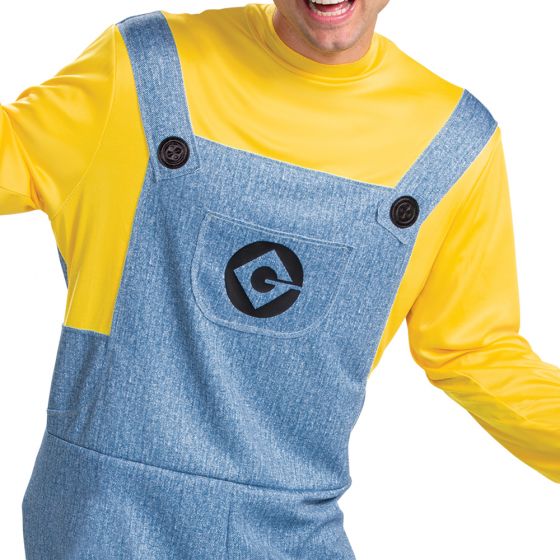 DISFRAZ DE MINION DE LUJO PARA ADULTO (STUART)