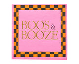 Servilleta de cóctel Boo Bold de 3 capas - Boos & Booze-5" Lámina dorada