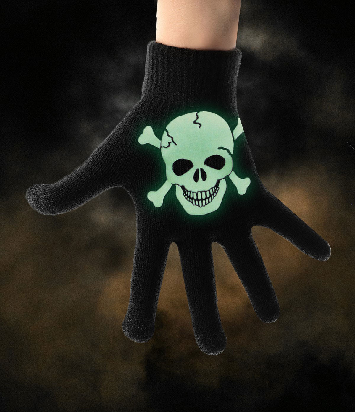 Funny Bones Ghoulish Glow in the Dark Gloves