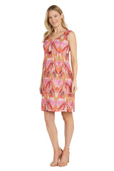 Brightly Patterned Jacket Dress