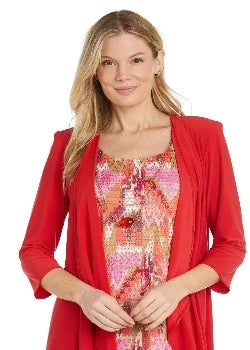Brightly Patterned Jacket Dress