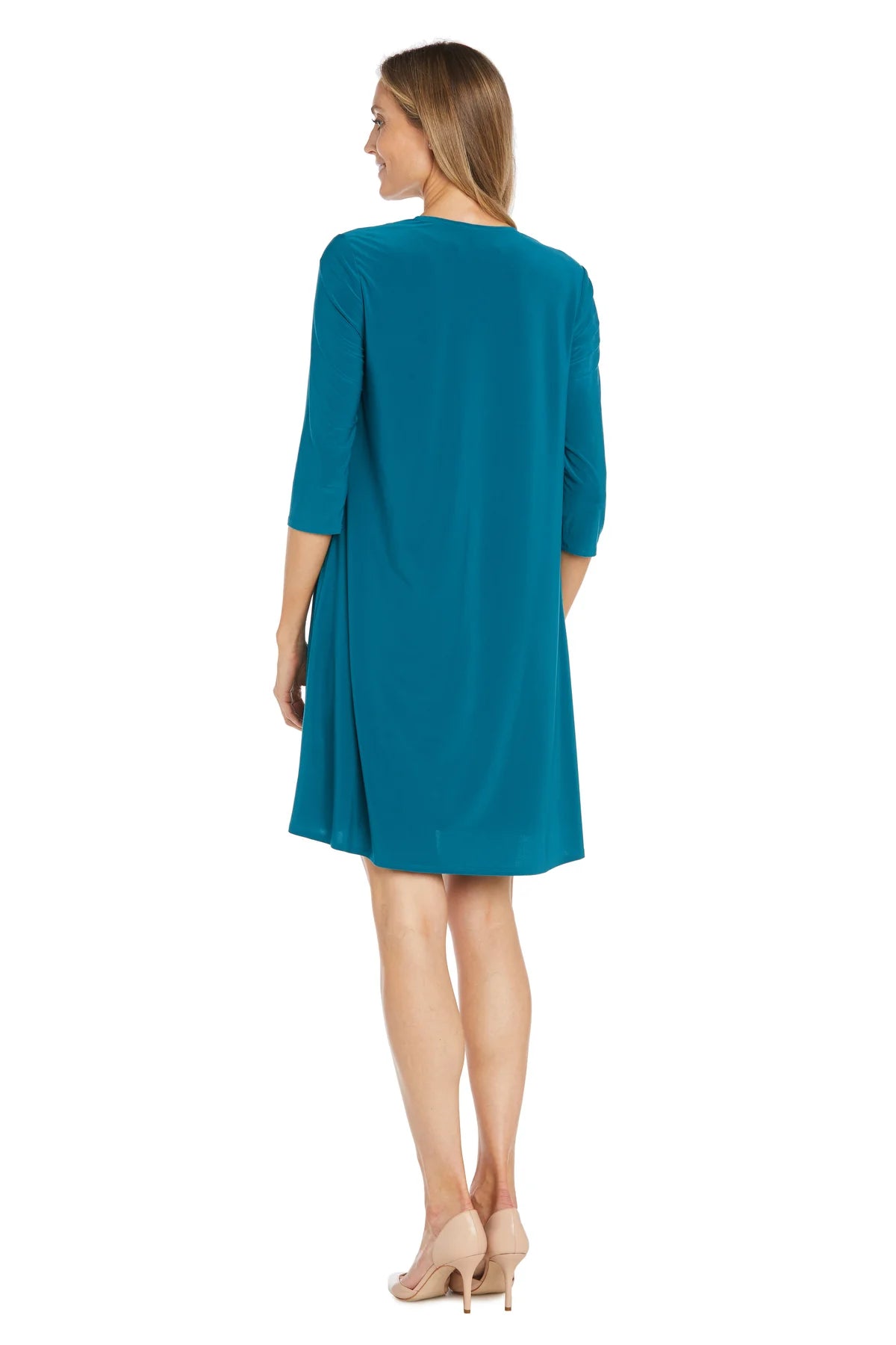 Chaqueta Lisa Flyaway Verde Azulado/Azul Marino - RM Richards