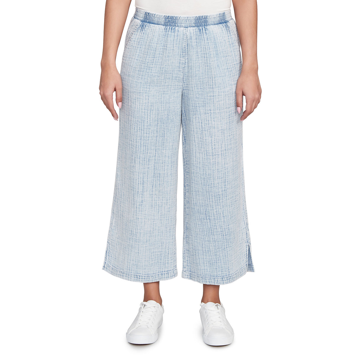 Pantalón de pierna ancha Chambray con efecto lavado Snow - Ruby Rd