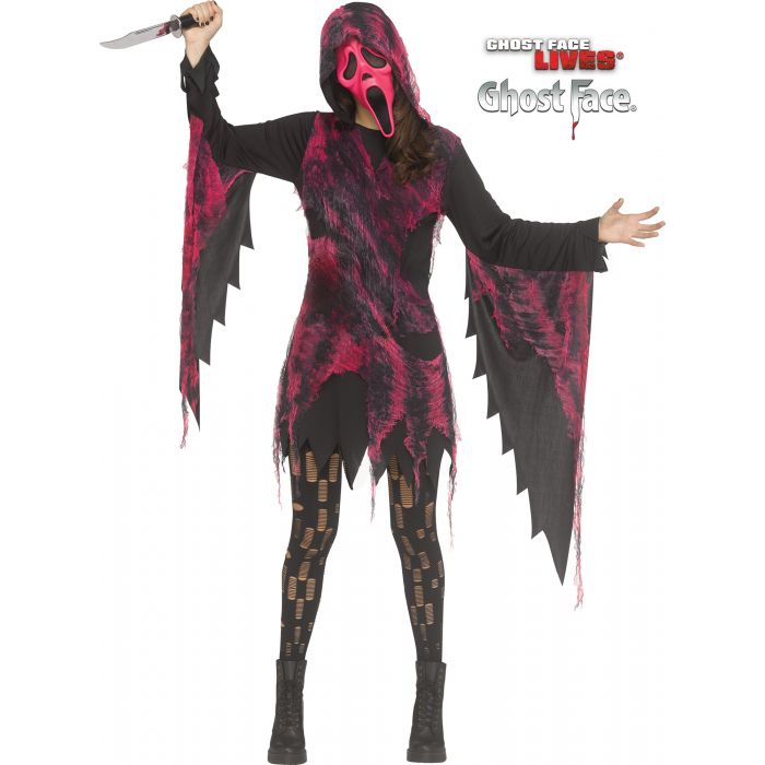Pink Tatter Ghost Face® - Adulto