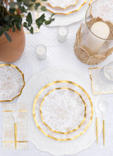 Plato para ensalada ondulado Timeless Sand 8"