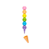 Crayones apilables Rainbow Scoops con aroma a vainilla y borrables