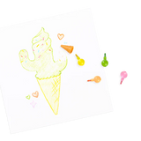 Crayones apilables Rainbow Scoops con aroma a vainilla y borrables