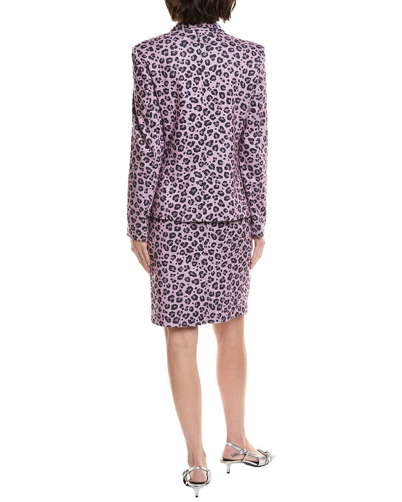 Traje de falda con estampado morado - Nanette Lepore