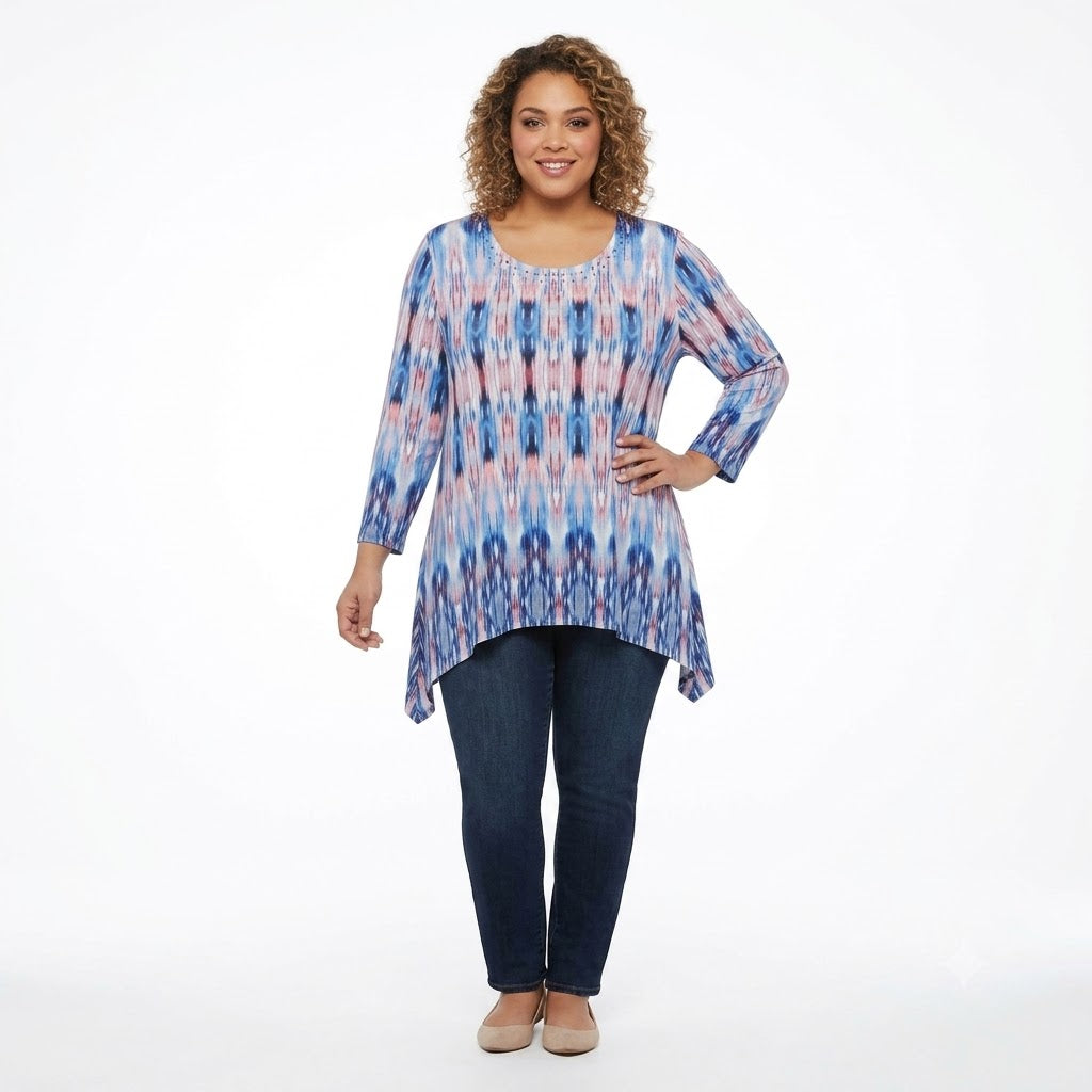 Blusa Blue Multi Ruby Rd X