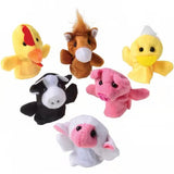 Marionetas de dedo de animales de granja