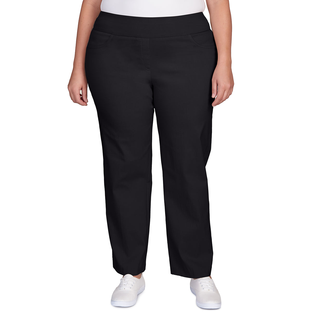 Pantalón Millennium Plus Pull On Proporcionado Mediano Negro Ruby Rd X 1