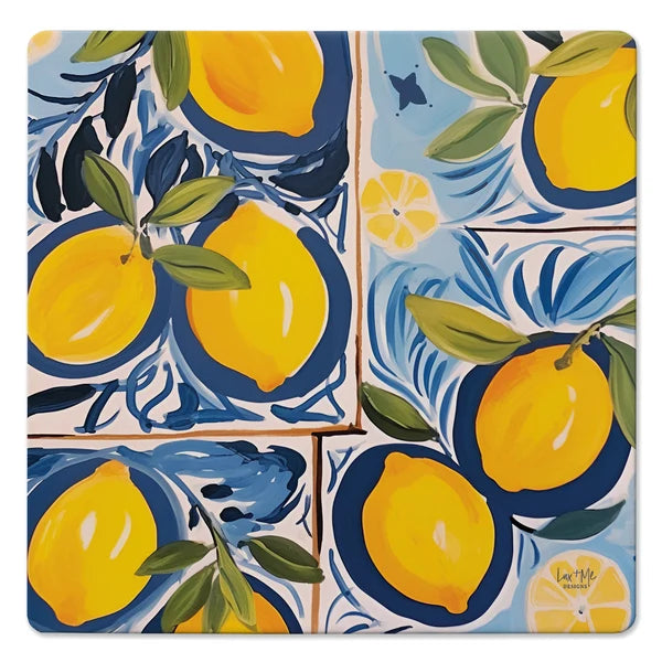 Cucina al Limone Square Straight Edge Trivet 8"x 8"