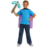 Set de pico y capa de Minecraft