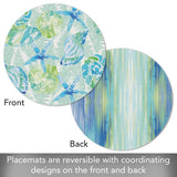 Mantel Individual Redondo Reversible Isla Mona