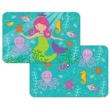 Sirena infantil – Salvamanteles reversible de fácil cuidado