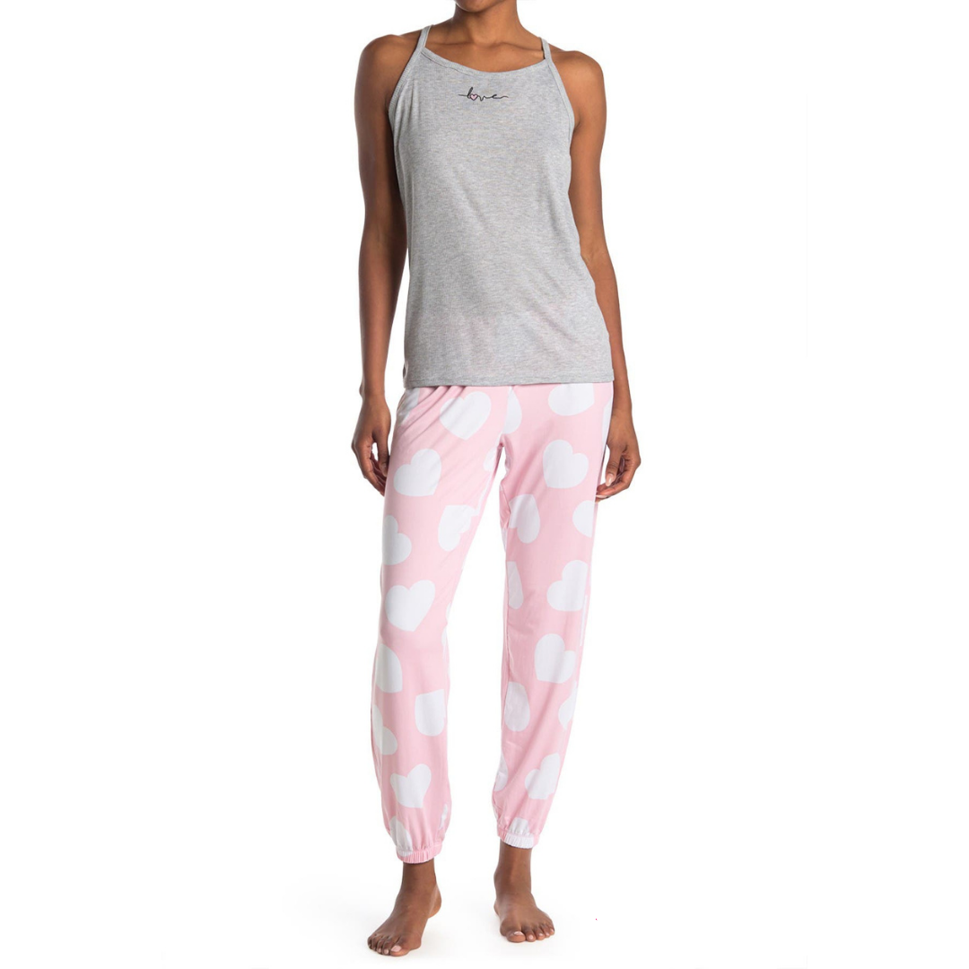 Conjunto de pijama de 2 piezas estampado para pijamada