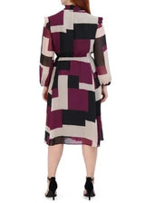 Dress Wine Beige  - Sandra Darren