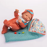 La Mini Newborn 9.5" All Vinyl Anatomically Correct Real Girl Baby Doll NATURE