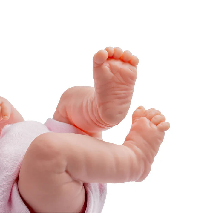 Muñeca La Newborn Boutique, Niña, 35 cm, Atuendo Rosa, Juego de Regalo de 9 Piezas