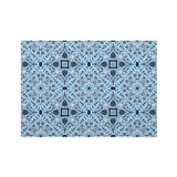 Azul/Gris – Salvamanteles de cuero PVC
