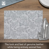 Carolina Skies Luxurious Vegan – PVC Leather Placemat
