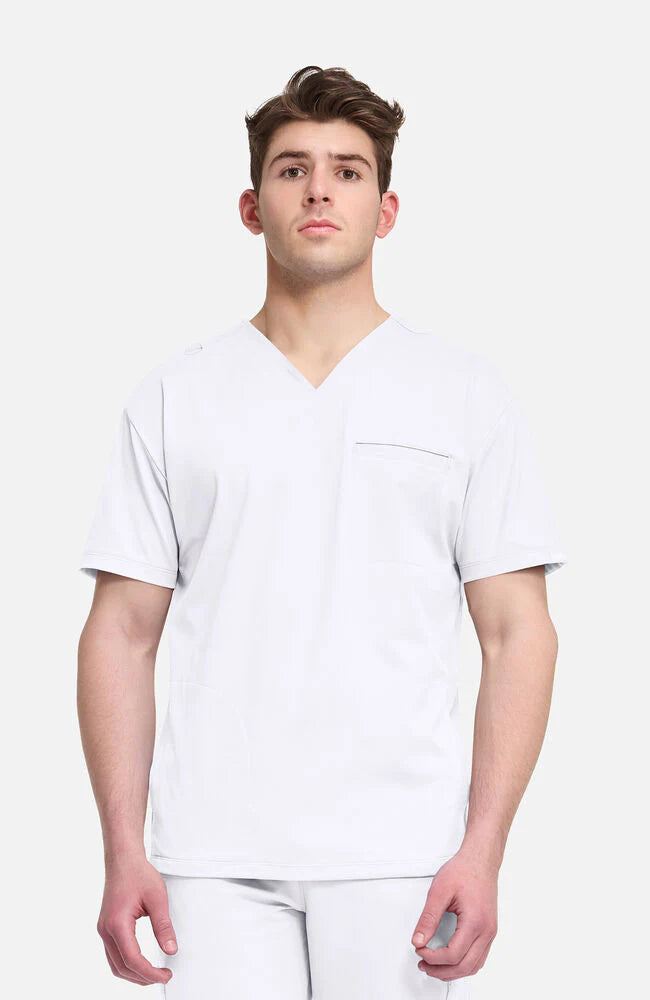 Camiseta Blanca con Cuello en V para Hombre