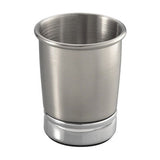 Vaso para baño York: acero inoxidable cepillado/cromo
