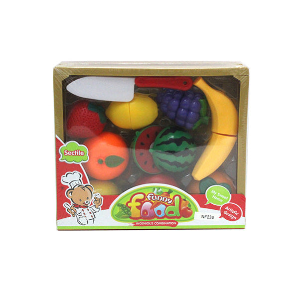 Set de juego de mercado de 11 piezas - Caja con frutas