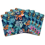 Azul/Gris – Salvamanteles de cuero PVC
