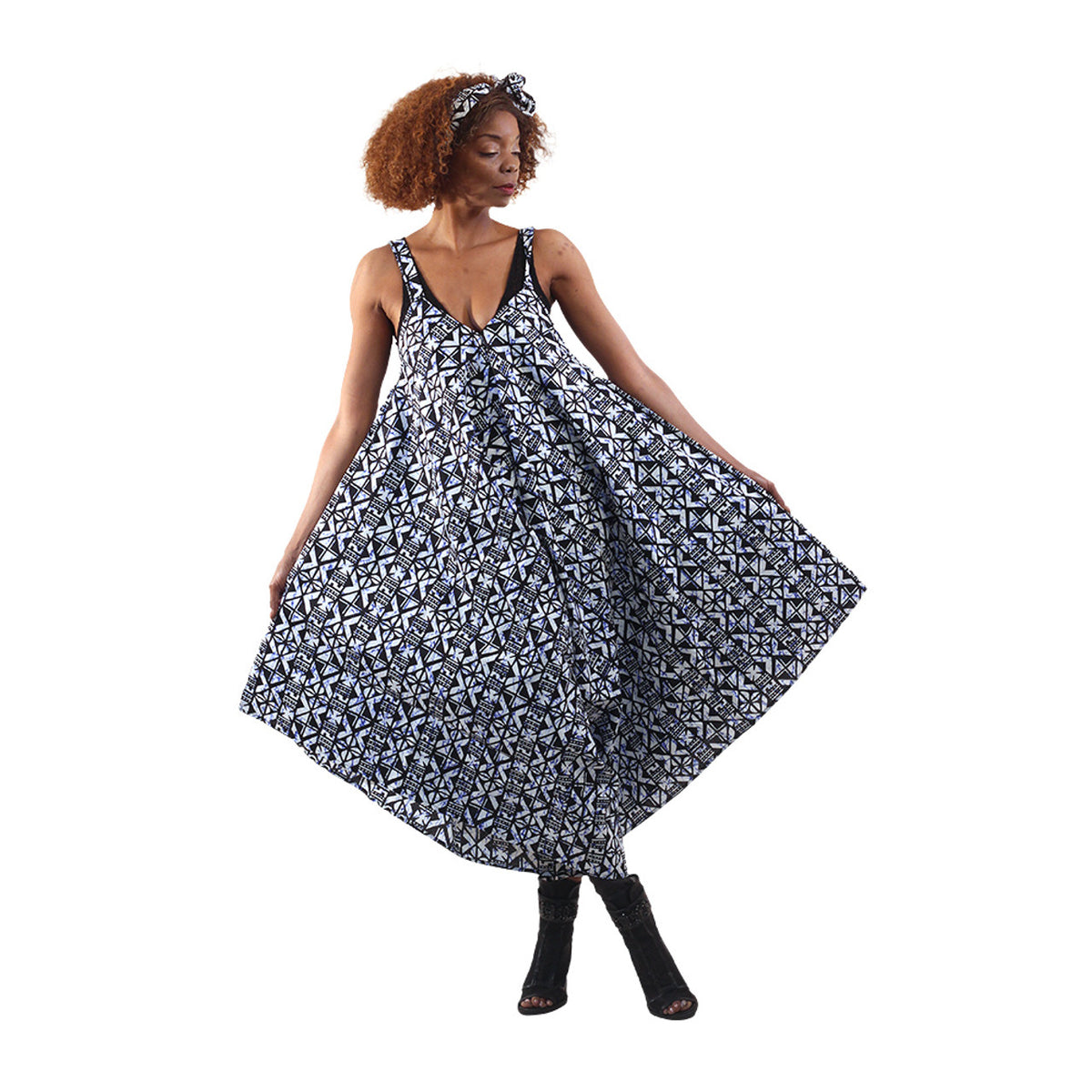 Monos Shanti con estampado Ankara atrevido