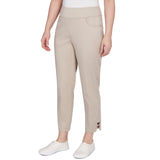 Pantalón Chino hasta el Tobillo de Satén Elástico - Ruby Rd