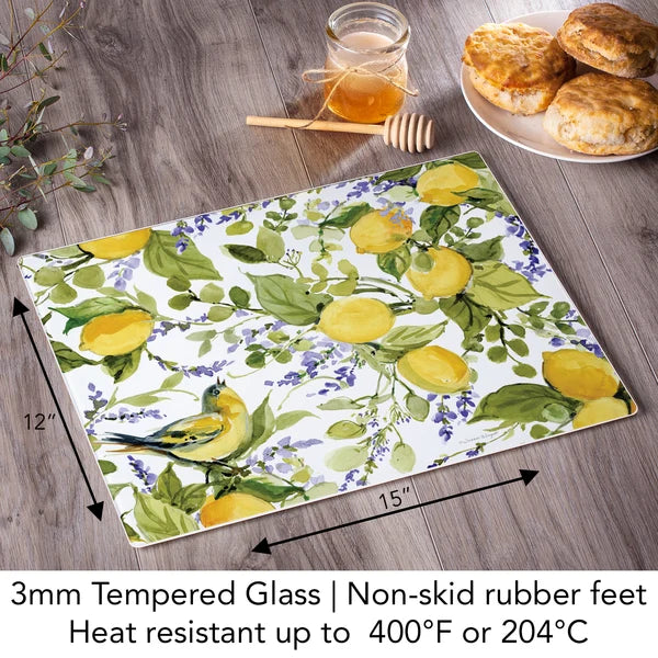 Protectores de encimera de cristal mármol blanco 10" x 8"