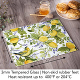 Protectores de encimera de cristal mármol blanco 10" x 8"