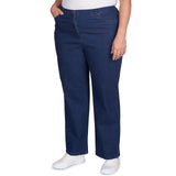 Plus Talla Regular Jean Indigo de corte fácil -Ruby Rd