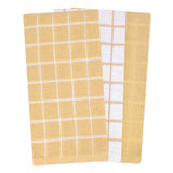 3Pk Terry Kitchen Towel Straw 16 x 25