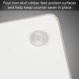 Protectores de encimera de cristal mármol blanco 10" x 8"