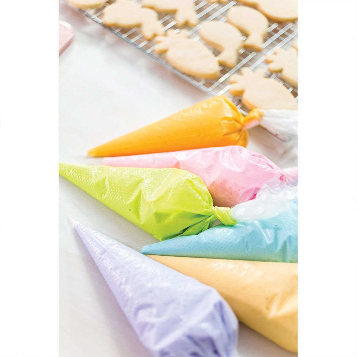 Mangas pasteleras desechables, juego de 12