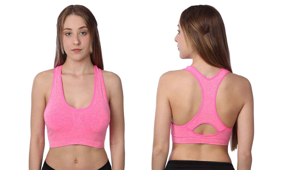 Wireless Pull Up Racerback Sports Bra