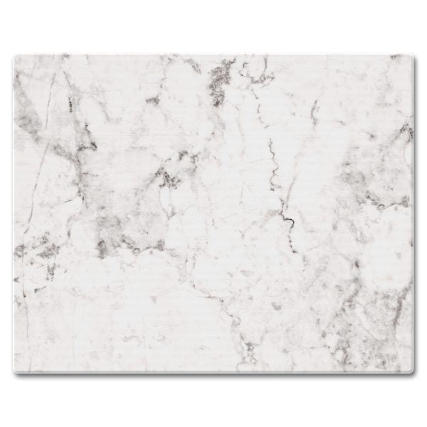 White Marble Glass Counter Savers 15 "x 12"