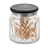 Gracie Glass Jar 480 ML Clear / Matte Black Glass