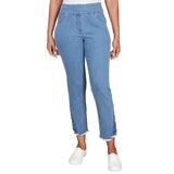 Pantalones vaqueros de mezclilla elásticos con bordado hasta el tobillo - Ruby Rd
