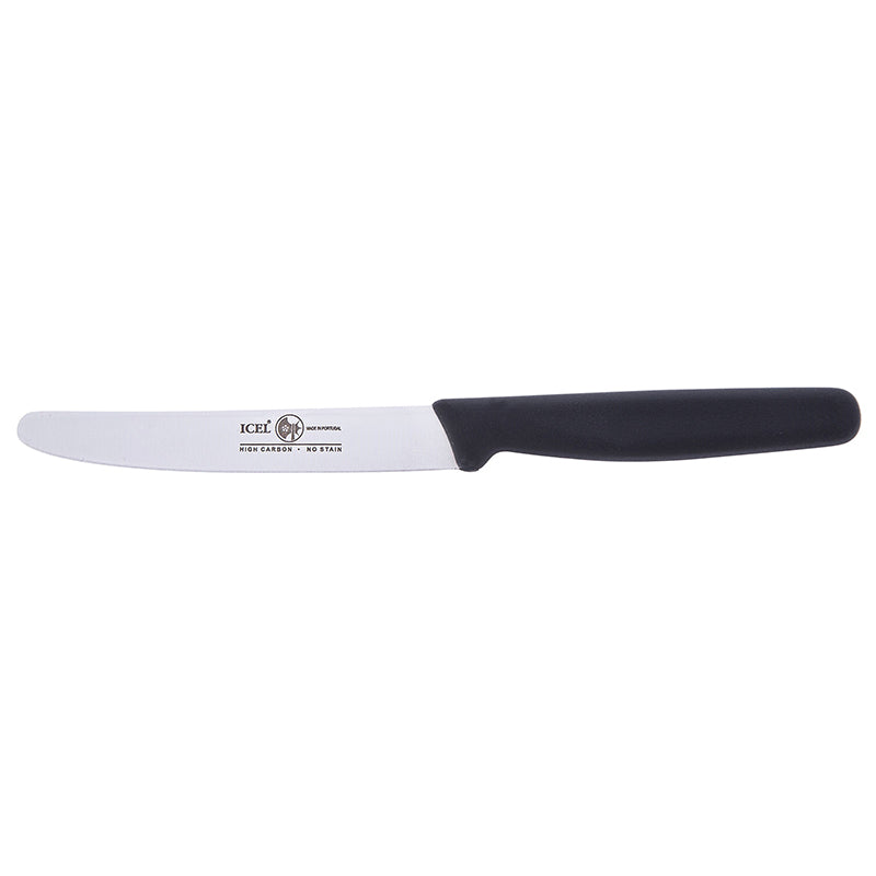 Cuchillo de cocina Safer negro de 4,5 pulgadas