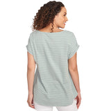 Camiseta de punto a rayas florales color laurel multicolor - Ruby Rd