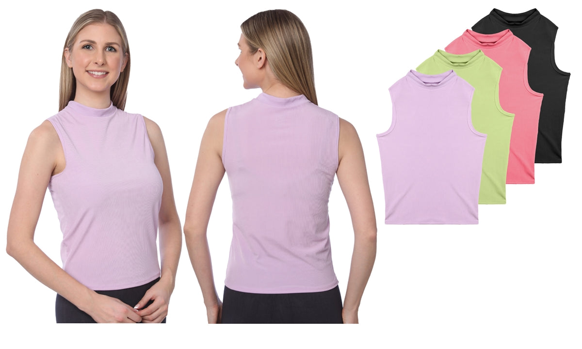Cuello mock sin mangas